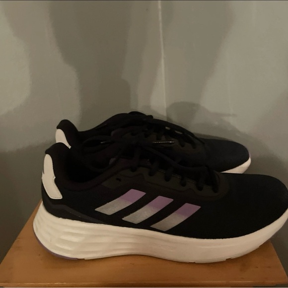 Adidas Light Motion Women’s Navy Blue/ Purple/White Sneakers Size 7 HP5675 - Picture 4 of 13